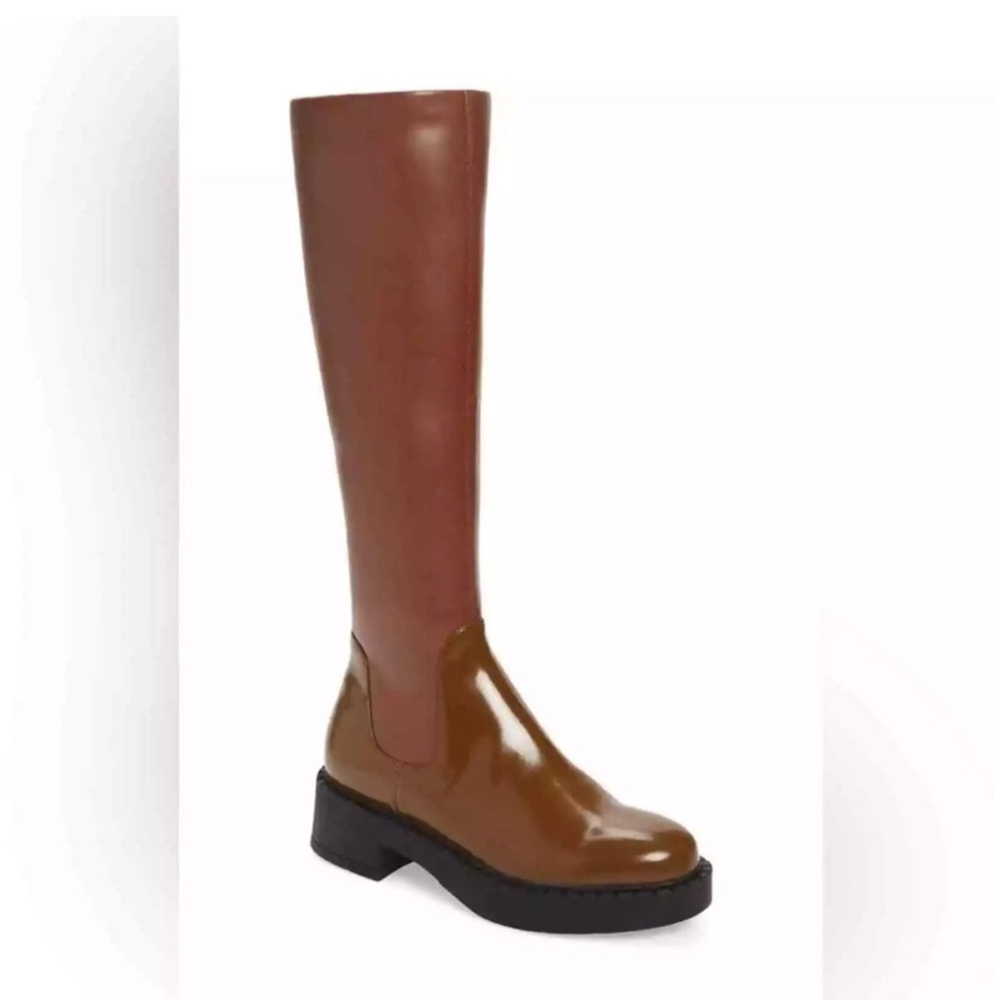 Jeffrey Campbell Lennard‎ Knee High Boots Brown Size 9.5